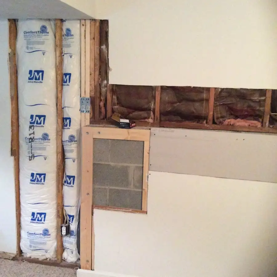 Wall insulation replacement during Contents Cleaning & Restoration in Tarrytown